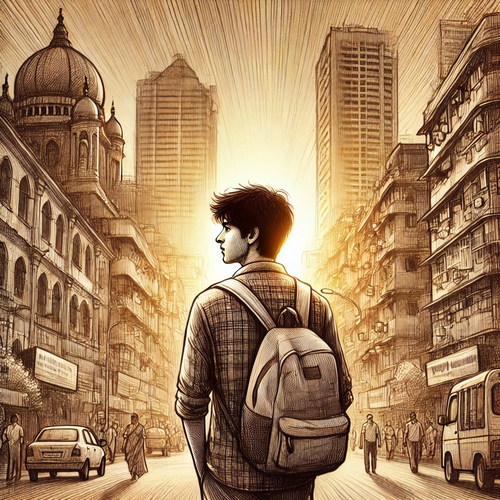 Aarav walking in Mumbai
