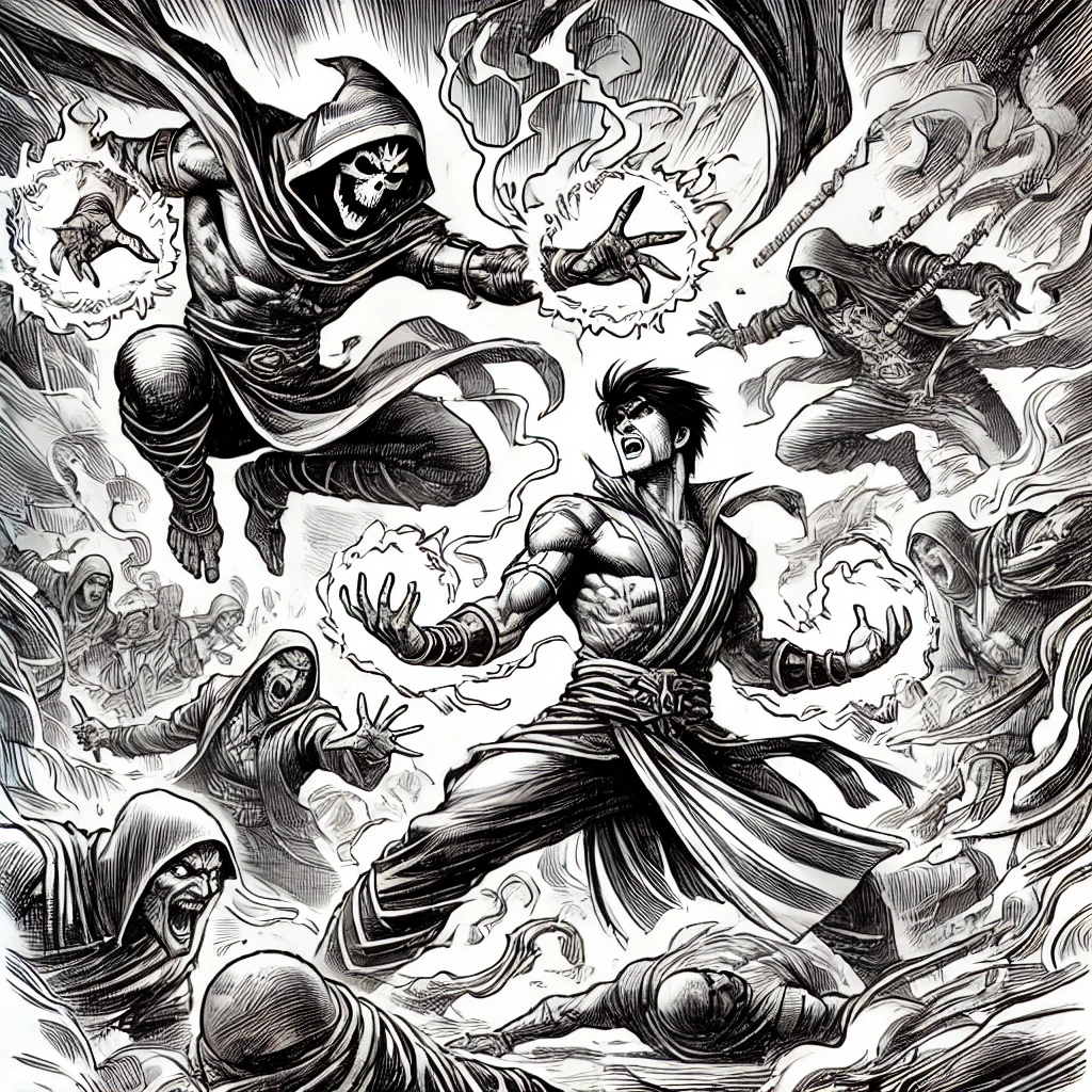 Shakti and a new ally battle against the Dark Alliance.